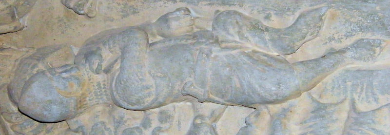 Germany Nienburg - St Marien and St Cyprian Margrave Thietmar died 978 and son Gero effigy 1350